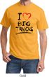 Mens Funny Shirt I Love Big Trucks Tee T-Shirt