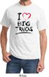 Mens Funny Shirt I Love Big Trucks Tee T-Shirt