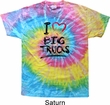 Mens Funny Shirt I Love Big Trucks Tie Dye Tee T-shirt