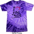 Mens Funny Shirt I Love Big Trucks Tie Dye Tee T-shirt