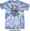 Mens Funny Shirt I Love Big Trucks Twist Tie Dye Tee T-shirt