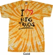 Mens Funny Shirt I Love Big Trucks Twist Tie Dye Tee T-shirt