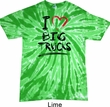 Mens Funny Shirt I Love Big Trucks Twist Tie Dye Tee T-shirt