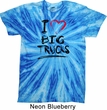 Mens Funny Shirt I Love Big Trucks Twist Tie Dye Tee T-shirt