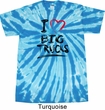 Mens Funny Shirt I Love Big Trucks Twist Tie Dye Tee T-shirt