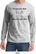 Mens Funny Shirt I've Got Your Back Long Sleeve Tee T-Shirt