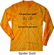 Mens Funny Shirt I've Got Your Back Long Sleeve Tie Dye Tee T-shirt