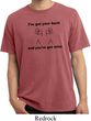 Mens Funny Shirt I've Got Your Back Pigment Dyed Tee T-Shirt