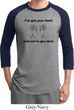 Mens Funny Shirt I've Got Your Back Raglan Tee T-Shirt