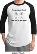 Mens Funny Shirt I've Got Your Back Raglan Tee T-Shirt