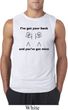 Mens Funny Shirt I've Got Your Back Sleeveless Tee T-Shirt