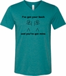 Mens Funny Shirt I've Got Your Back Tri Blend V-neck Tee T-Shirt