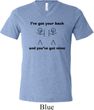 Mens Funny Shirt I've Got Your Back Tri Blend V-neck Tee T-Shirt