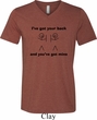 Mens Funny Shirt I've Got Your Back Tri Blend V-neck Tee T-Shirt
