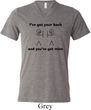 Mens Funny Shirt I've Got Your Back Tri Blend V-neck Tee T-Shirt