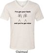 Mens Funny Shirt I've Got Your Back Tri Blend V-neck Tee T-Shirt