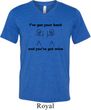 Mens Funny Shirt I've Got Your Back Tri Blend V-neck Tee T-Shirt