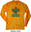 Mens Funny Shirt Natures Medicine Long Sleeve Tie Dye Tee T-shirt