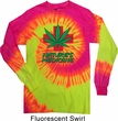 Mens Funny Shirt Natures Medicine Long Sleeve Tie Dye Tee T-shirt