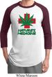 Mens Funny Shirt Natures Medicine Raglan Tee T-Shirt