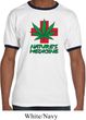 Mens Funny Shirt Natures Medicine Ringer Tee T-Shirt