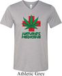 Mens Funny Shirt Natures Medicine Tri Blend V-neck Tee T-Shirt