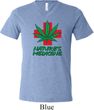 Mens Funny Shirt Natures Medicine Tri Blend V-neck Tee T-Shirt