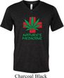 Mens Funny Shirt Natures Medicine Tri Blend V-neck Tee T-Shirt