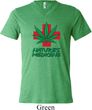 Mens Funny Shirt Natures Medicine Tri Blend V-neck Tee T-Shirt