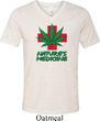 Mens Funny Shirt Natures Medicine Tri Blend V-neck Tee T-Shirt