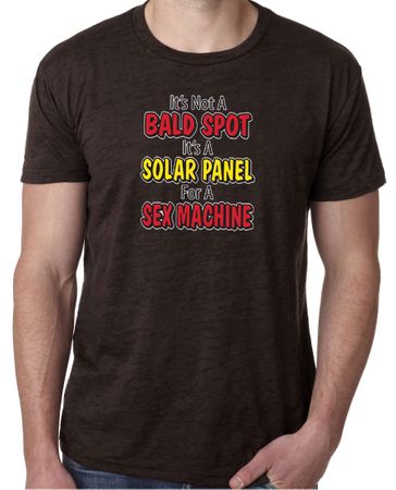 Mens Funny Shirt Not a Bald Spot Burnout Tee T-Shirt