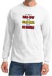 Mens Funny Shirt Not a Bald Spot Long Sleeve Tee T-Shirt