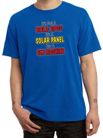 Mens Funny Shirt Not a Bald Spot Pigment Dyed Tee T-Shirt