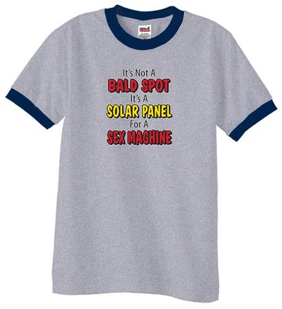 Mens Funny Shirt Not a Bald Spot Ringer Tee T-Shirt