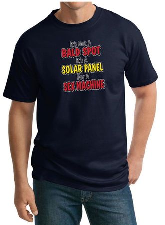 Mens Funny Shirt Not a Bald Spot Tall Tee T-Shirt