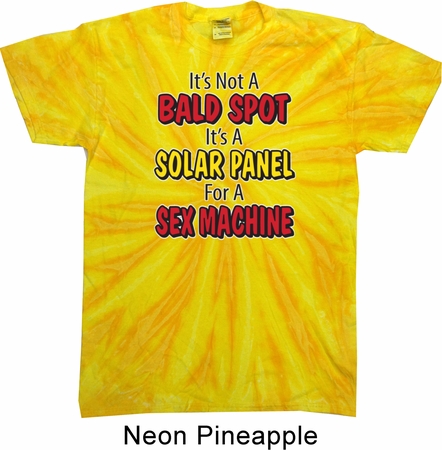 Mens Funny Shirt Not a Bald Spot Twist Tie Dye Tee T-shirt