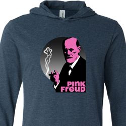 Mens Funny Shirt Pink Freud Lightweight Hoodie Tee T-Shirt