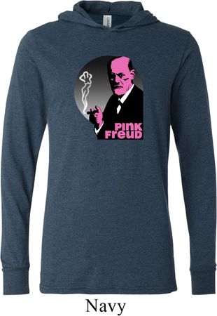 Mens Funny Shirt Pink Freud Lightweight Hoodie Tee T-Shirt
