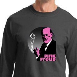 Mens Funny Shirt Pink Freud Long Sleeve Tee T-Shirt