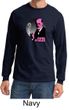 Mens Funny Shirt Pink Freud Long Sleeve Tee T-Shirt