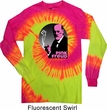 Mens Funny Shirt Pink Freud Long Sleeve Tie Dye Tee T-shirt