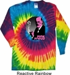 Mens Funny Shirt Pink Freud Long Sleeve Tie Dye Tee T-shirt