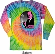 Mens Funny Shirt Pink Freud Long Sleeve Tie Dye Tee T-shirt
