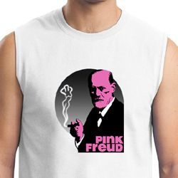 Mens Funny Shirt Pink Freud Muscle Tee T-Shirt