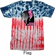 Mens Funny Shirt Pink Freud Patriotic Tie Dye Tee T-shirt