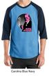 Mens Funny Shirt Pink Freud Raglan Tee T-Shirt