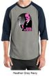 Mens Funny Shirt Pink Freud Raglan Tee T-Shirt