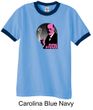 Mens Funny Shirt Pink Freud Ringer Tee T-Shirt