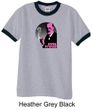 Mens Funny Shirt Pink Freud Ringer Tee T-Shirt