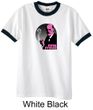 Mens Funny Shirt Pink Freud Ringer Tee T-Shirt